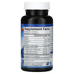 Омега-3 з олії лосося Carlson Omega-3 Enriched Salmon Oil 250 мг 50 гел капс - мініатюра 2