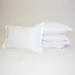Постільна білизна MirSon Satin Stripe 30-0001 White 160х220 Сімейний (2200005245712) - мініатюра 2