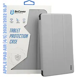 Чохол-книжка BeCover Tri Fold Soft TPU Silicone для Apple iPad Air 4/5 2020/2022 10.9" Gray (711132) - мініатюра 4