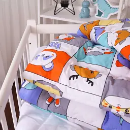 Набір дитячий MirSon зима Kids Time 20-0039 Zoo alphabet 110x140 см EcoSilk: ковдра з подушкою (2200009665769) - мініатюра 6