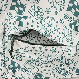 Рюкзак підлітковий No Brand 5154 31х13 см White-Green 13081-84482 - мініатюра 3