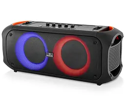 Портативная колонка REAL-EL X795 Boombox 70W Bluetooth, Echo Karaoke, TWS, RGB, Black - мініатюра 6