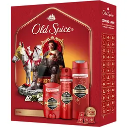 Подарунковий набір Old Spice Knight Epic Legend: аерозольний дезодорант 150 мл + дезодорант-стік 50 мл + гель для душу 3-в-1, 250 мл + гра Доміно - мініатюра 2