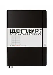 Блокнот Leuchtturm1917 Master Classic A4+, чорний, клітинка (307959) - мініатюра 1