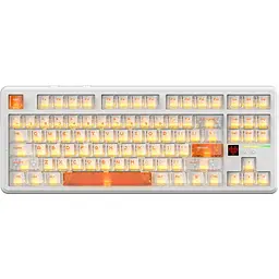 Клавіатура Attack Shark X87 Ultra RGB Meg Shark Switches Wireless Iced Orange (AS-6979033730236-IO) [176652]