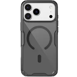 TPU чохол Nillkin Nature Pro Magnetic для Apple iPhone 17 Pro Max (6.9) Чорний (прозорий) - мініатюра 3