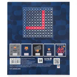 Зошит  Kite в клітинку софт тач 18 аркушів темно-синій  - мініатюра 2