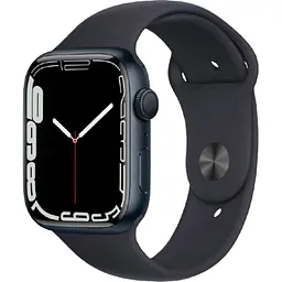 Смарт-годинник Apple Watch Series 7 GPS 41mm Midnight Aluminum Case with With Midnight Sport Band [MKMX3] Б/В [166234]