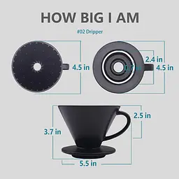 Пуровер керамічний DHPO Dripper - мініатюра 6