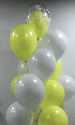 Кулька повітряна латексна 30 см (100) макарун лимонно-зелений, IDEA7-DL-019 - мініатюра 3