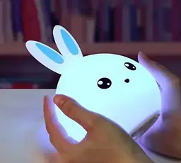 Дитячий силіконовий нічник 3DTOYSLAMP Кролик - мініатюра 2