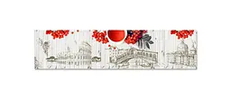 Кухонний фартух Яскравий Акцент ПВХ наклейка білі дошки червоні ягоди бежевий 60х250 см Happy Pocket Z180676 - мініатюра 7