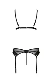 Еротичний комплект білизни Passion NESSY SET, S/M (чорний) - мініатюра 4