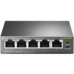 Комутатор TL-SF1005P 5xFE (4xPoE), 56Вт, Некерований TP-Link teh0018125