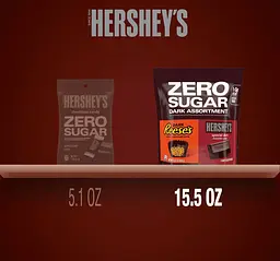 Мікс шоколадних цукерок Hershey's And Reese's Zero Sugar Assorted Dark Chocolate Candy 439г - мініатюра 5