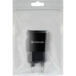 Зарядний пристрій Defender EPA-13 black, 2xUSB, 5V/2.1A, package (83840) - миниатюра 3