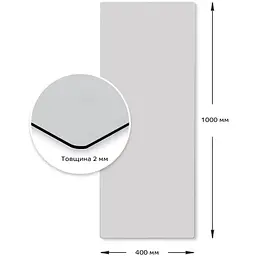 Дзеркало Wall Sticker SW-00001597 акрилове самоклеюче 400х1000х2 мм - мініатюра 2