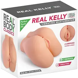 Мастурбатор з вібрацією Real Body - Real Kelly - мініатюра 5