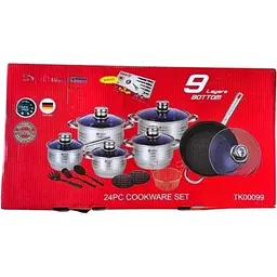 Набір каструль з нержавіючої сталі Top Kitchen XPRO TK-00099 24 предмети (41145-00099_2541) - мініатюра 2