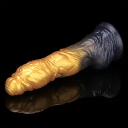 Фалоімітатор Lovetoy Dual Density 10'' 25.4 см (золотий) - мініатюра 17