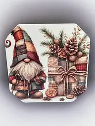Подарункова коробка квадратна (ХДФ) 19x19x10 см. №35