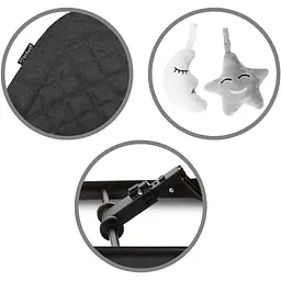 Крісло-гойдалка Kidwell Laro Black/Wooden - мініатюра 10