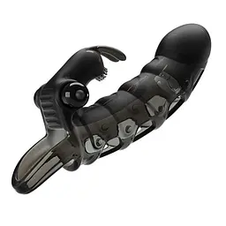 Насадка на член - Pretty Love Cuper Vibrating Penis Sleeve Black - мініатюра 5