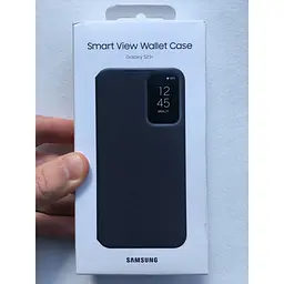 Оригінальний чохол-книжка Samsung Galaxy S23 Plus S916 S-View Smart Wallet Case Чорний (EF-ZS916CBEGRU) - мініатюра 2