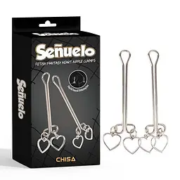 Затискачі на соски Chisa Fetish Fantasy Heart Nipple Clamps - мініатюра 2