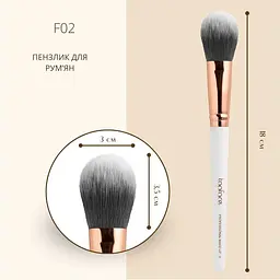 Пензлик косметичний TopFace PT901 F02 для рум'ян - мініатюра 2