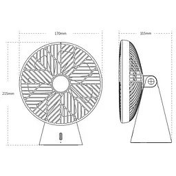 Портативний вентилятор Xiaomi Sothing Forest Desktop Fan (DSHJ-S-1907) Beige - мініатюра 9