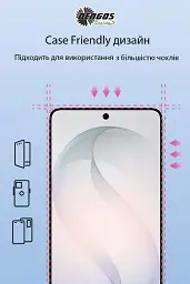 Скло захисне Dengos Full Glue Samsung Galaxy S26 Black (TGFG-442) - мініатюра 3