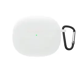 Силіконовий чохол для навушників Xiaomi Redmi Buds 4 Pro, Hang Case, білий, ультратонкий захисний кейс товщиною 2 мм, захист від подряпин, пилу та ударів, компактний, з карабіном для кріплення, ArmorStandart (ARM68431)