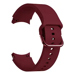 Браслет Galaxy Color для Samsung Galaxy Watch 6 Classic 43mm 6 Classic 47mm - темно-червоний ширина кріплення 20мм силікон Watchbands (W20-9WB49544603) - мініатюра 2