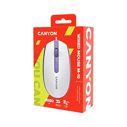 Мишка Canyon M-10 USB White Lavender (CNE-CMS10WL) - мініатюра 6