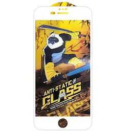 Захисне скло 5D Anti-static Panda (тех.пак) для Apple iPhone 7 / 8 / SE (2020) (4.7) Білий