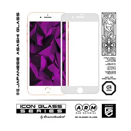 Захисне 3D скло для Apple iPhone SE (2020)/7/8/SE (2022), Icon 3D, загартоване, 9H, загартоване скло, повне проклеювання, протиударне, глянсове з олеофобним покриттям, на весь екран, сумісне з чохлами, проста установка - мініатюра 2