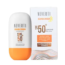 Сонцезахисний крем для обличчя Neverti Sunscreen SPF 50, 50 мл (NP313)