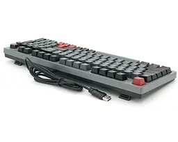 Механічна ігрова клавіатура JEDEL KL114 Drinkey Red Switch Black - мініатюра 3