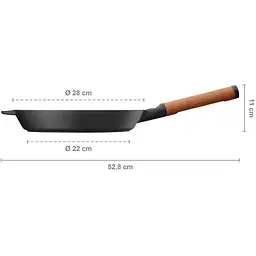 Сковорода Fiskars Norden чавунна 28 см (1026571) - мініатюра 6