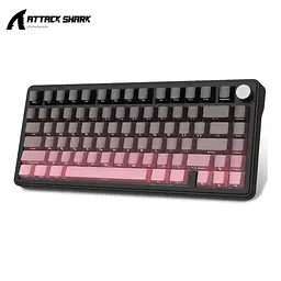 Бездротова клавіатура ATTACK Shark X85 Pink 75% | RGB підсвітка | бокове гравіювання - мініатюра 2