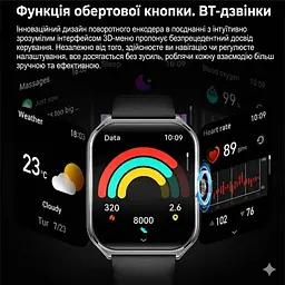 Смарт-годинник Lemfo FitCloudPro MT61 AMOLED Black (FCP000MT61B) - мініатюра 7
