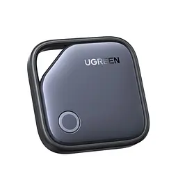 Bluetooth-трекер для пошуку речей UGREEN FineTrack CM816 AirTag пошукова мітка Apple Find My для підключення потрібен iPhone або iPad звуковий пошук поблизу iPhone сповіщення про залишені речі спільний доступ для 5 людей з iOS 17.0 або новішою зі змінною батарейкою CR2032 теоретична автономність 24 місяці версія 5.0 BLE темно-сірий із чорним обрамленням (45297)