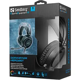 Ігрова гарнітура Sandberg Dominator Headset RGB - мініатюра 5