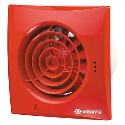 Малошумний вентилятор Vents 125 Квайт червоний