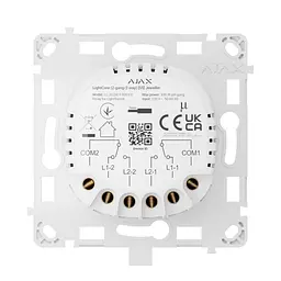 Розумний вимикач Ajax LightCore(2-gang/2-way) - мініатюра 3