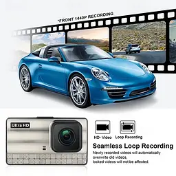 Відеореєстратор автомобільний DVR-X-21 (2 камери) AHD 2K - мініатюра 8