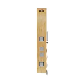 Душова панель Corsan Bao bamboo хром з термостатом B022TCH - мініатюра 2