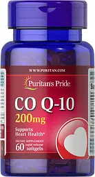 Коэнзим Q-10 Co Q-10 200 mg 60 жидких капсул Puritan's Pride vit0005711