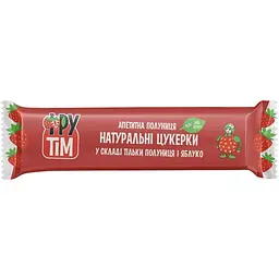 Натуральні цукерки Фрутім, яблучно-полуничні, 20 г